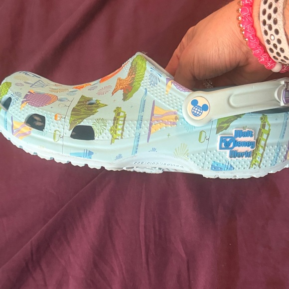 Adult Disney Crocs Light Blue Printed Comfort Clogs - Picture 3 of 3